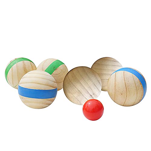 sillervan Conjunto de bolas de boche de madeira - conjuntos de bocha de quintal bolas de petanque jo