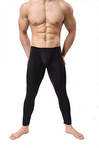 Mens Thin Ice Silk Compression Baselayer Thermal Long Johns Underwear2