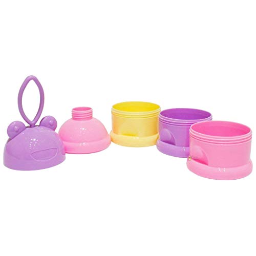 Image of V2H 3 Layer Baby Food Container for Travelling, Baby Tiffin Box for Infants 6 Month, breastmilk Storage Container, Baby Food Box for Travelling, Snacks Box for Babies (Multicolor)