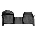 SMARTLINER Floor Mats 1st Row 1pc Liner Black for 2015-2019 Ford F-150 Regular Cab with Bench Seat and Vinyl Flooring Only