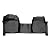 MAXLINER Floor Mats 1st Row 1pc Liner Black for 2015-2018 Ford F-150 Regular Cab with Bench Seat and Vinyl Flooring Only