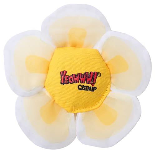 Yeowww! White Daisys Flower Top Catnip Cat Toy 1 Count