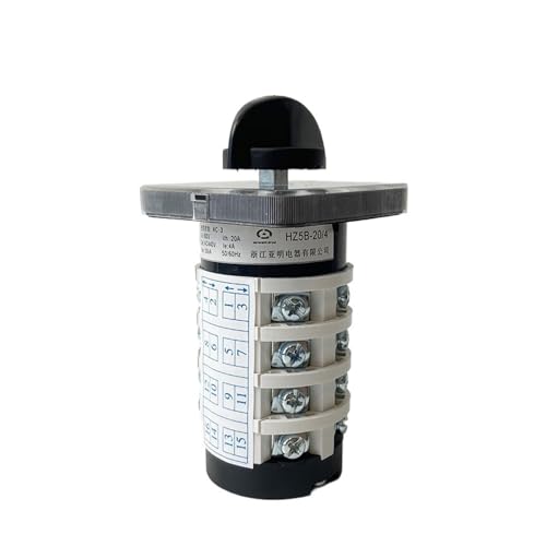 Interruptor de leva giratorio HZ5B-20/4 de 0-6 posiciones para evitar fallos de corriente 20A 4