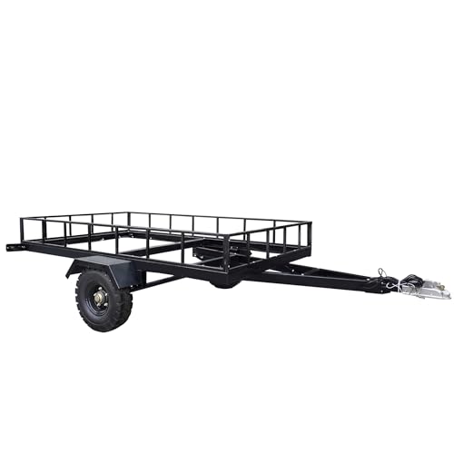 Drive-Up Gate Utility Trailer 5x8 ft Deck, Tilted Tail 10218-NPF