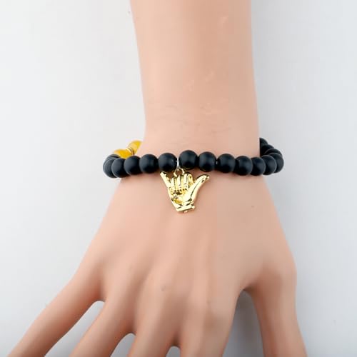 CENWA Hand Sign Bracelet Black and Old Gold Bracelet Gift2