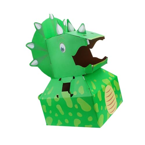 Uonlytech Modelo de Dinosaurio de Cartón Desmontable para Juguete Educativo DIY para Estimular Imaginación y Creatividad Resistente para Interiores y Exteriores Regalo para Niñas