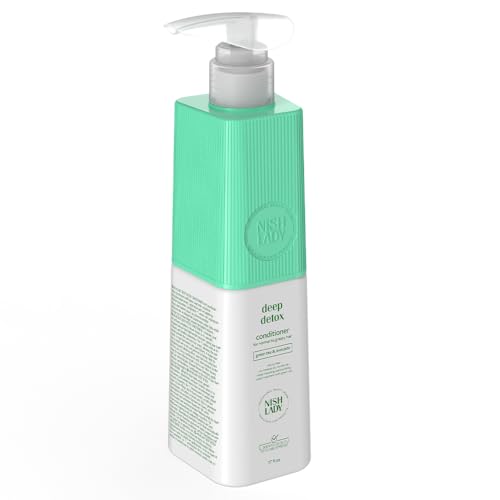 Nishlady Deep Detox Après-shampooing pour cheveux normaux à gras – Soin équilibrant pour fraîcheur du cuir chevelu, légèreté et structure capillaire améliorée