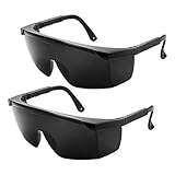 Ebksqs Laser Schutzbrille 2er Set - UV & Infrarot Schutz Für IPL, Haarentfernung & Rotlichttherapie | Mit Aufbewahrungsbox