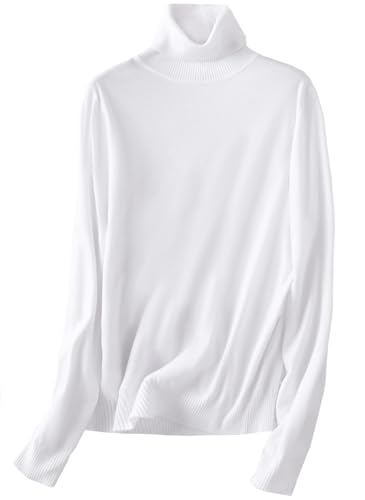 Image of SANGTREE Women's Turtleneck Sweaters Long Sleeve Pullover Tops | Breathable Lightweitht Fabric| Fall Winter Fashion Outfits| Perfect for Daily,Office,Vacations,Holiday,Family Gatherings Etc.