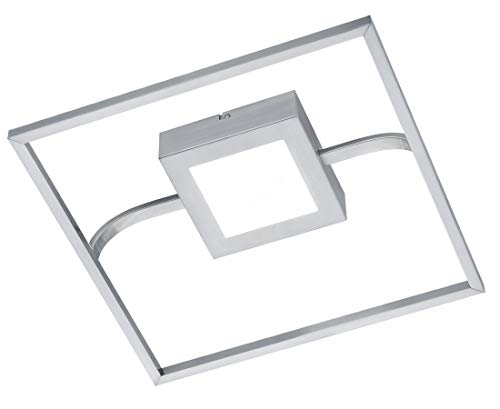 Plafonnier en métal nickel mat Trio Leuchten au design épuré et finitions haut de gamme