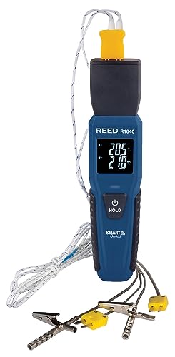 REED Instruments R1640-KIT3 Data Logging Smart Series Thermocouple Thermometer with 2 Oven/Freezer Thermocouple Probes