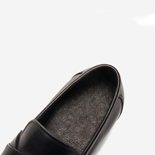 Men's Genuine Leather Oxfords, Classic Business Formal Shoes with Anti-Slip Slip-on Sole for Office & Casual Wear3