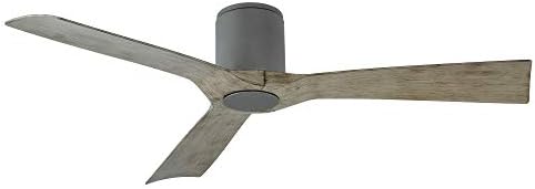 Modern FormsFH-W1811-54-GH/WG Aviator 54" Three Blade Indoor/Outdoor Smart Fan with Six Speed DC Motor in Graphite Finish. with iOS/Android App