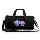 Mermaides Sea Shell Bra Travel Duffel Bag Sport Gym Bag Workout Bag with Adjustable Strap
