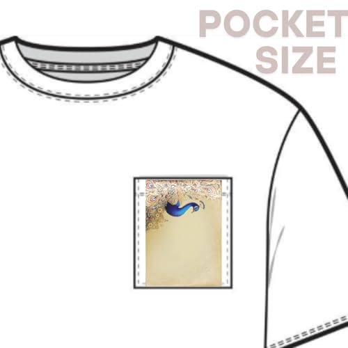 Image of Fonsie cash shagun Pocket small size (4.53 * 3.35 inches) fancy design envelopes pack of 30 for gifting money on wedding gift, baby shower gift, shagun, family gatherings, Peacock Yellow.