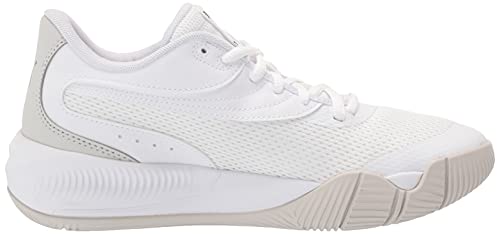 PUMA PUMA Men's Triple Basketball Shoe, White Black, 7