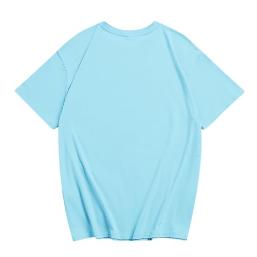 Image of KEEVICI Cute Cat Shirts for Girls Graphic Tees Kids Kawaii Cartoon Animal Print T Shirt Summer Cotton Short Sleeve Tops