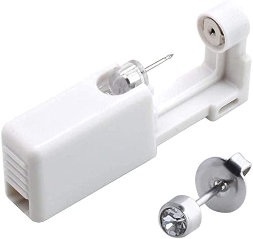 FWEOOFN 4 Uds Herramienta de perforación de Oreja desechable Kit de Pistolas de perforación sin Dolor de asepsia de Seguridad con 4 Tachuelas de Oreja increíble
