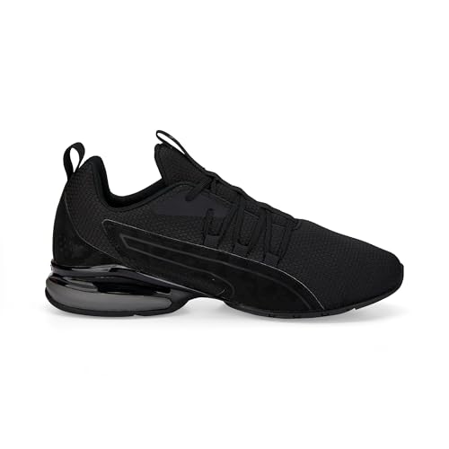 PUMA Puma Men's Axelion Nxt Camo Running Shoe, Puma Black Castlerock, 10.5 US