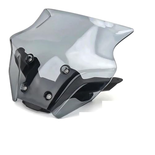 Saute vent MT-09 2024 avec support de fixation pare-brise moto plastique noir gris