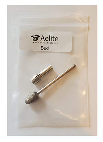 A+Elite BUD Genuine Diamond Bur 3/32" Stainless Steel Nail Reduction Drill Bit With Collet Compatible With Dremel Tool image 5