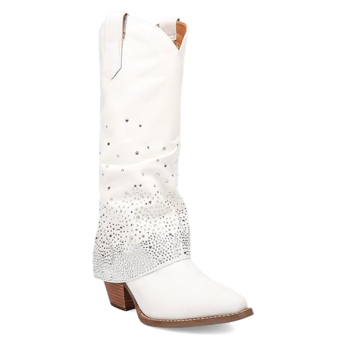 Dingo Women's Eye Candy Western Boot, White, 112