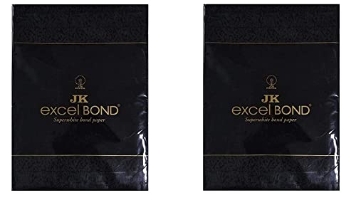 Image of JK Excel Bond Paper | A4 Size | 100 GSM | 500 Sheets | BOND Paper, 1 Ream | For Laserjet & Inkjet Printer | Fast Drying | Both Side Print | Eco Friendly (Pack of 2)