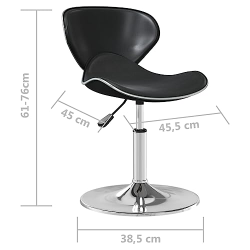 Tabouret de bar en cuir synthétique et acier chromé robuste - 3