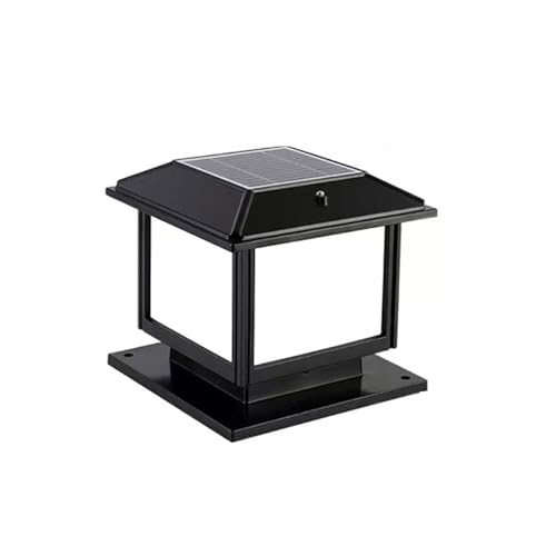 Aplique de Pared para Exterior, Columna Cuadrada Solar, IP54, Resistente al Agua, lámpara de Pilar de Seguridad, para Villa, Puerta, Paisaje, farola de Aluminio, decoración Retro, para Patio