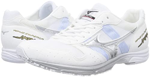 [ミズノ] ランニングシューズ ウエーブエンペラー ジャパン 4 部活 軽量 クッション性 陸上 トラック800m ランニング マラソン トラック 薄底 ホワイト/シルバー/ホワイト 22.5 cm 2E 7枚目