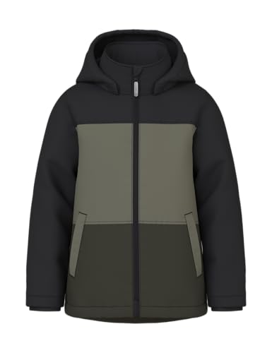 Name It Jungen Nkmmax Pa Jacket Block Noos, Dusty Olive, Numeric_134