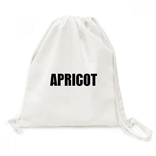 Sac à dos à cordon Abricot Fruit en toile pour voyage