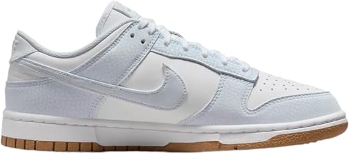 Nike Dunk Low Premium Next Nature Women's Shoes (FN6345-100, White/Gum Light Brown/Football Grey) Size 102