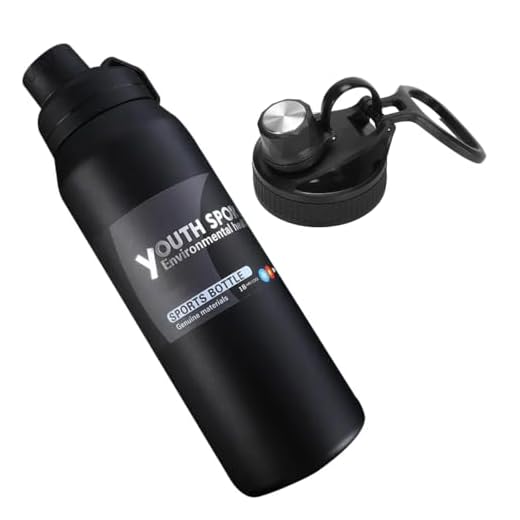 Garrafa de Água Bebidas Térmica Inox Esportes Academia Caminhada Camping Isolada a Vácuo Aço Inox 800 ML (PRETO)