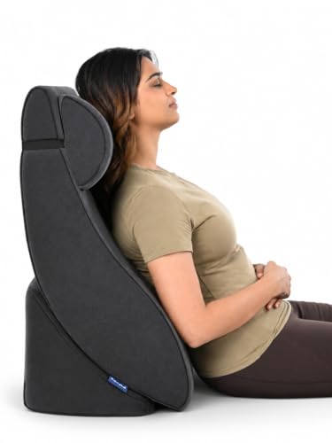 Image of FOVERA 4PCS Adjustable Bed Wedge Pillow Set for Sleeping, Triangle Support Pillow with Headrest & Leg Elevation Wedge for Back, Neck & Leg Pain Relief, Post Surgery, Acid Reflux & Sitting Support