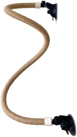 pvc bird perch ideas that will transform your pet's playtime 6 KAKASEA Bird Standing Perch Suction Cup Parrot Bendable Rope Perch Toy for Climbing Grinding Birdcage Accessories Engagement Toy