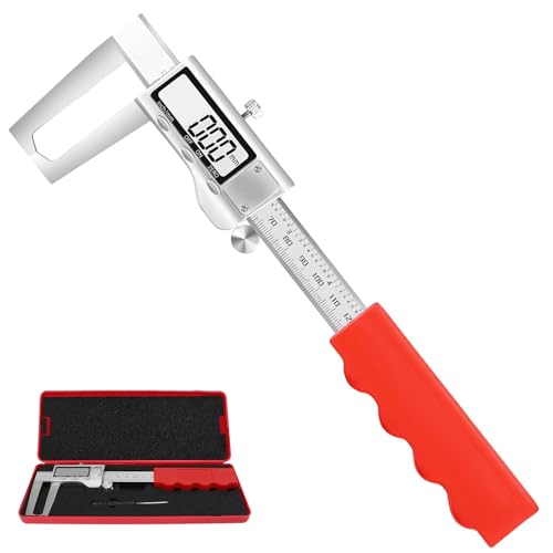 Disc Brake Rotor Micrometer Calipers,Metal Disc Brake Digital Micrometer Caliper Measuring Tool,LCD Inch Metric Fractional Unit Screen,0-150mm High Accuracy Measuring Tool-Inch/Metric Convers
