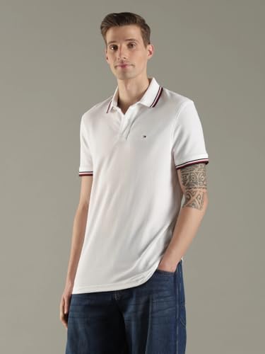 Image of Tommy Hilfiger Men Polo Cotton Regular Fit Shirt