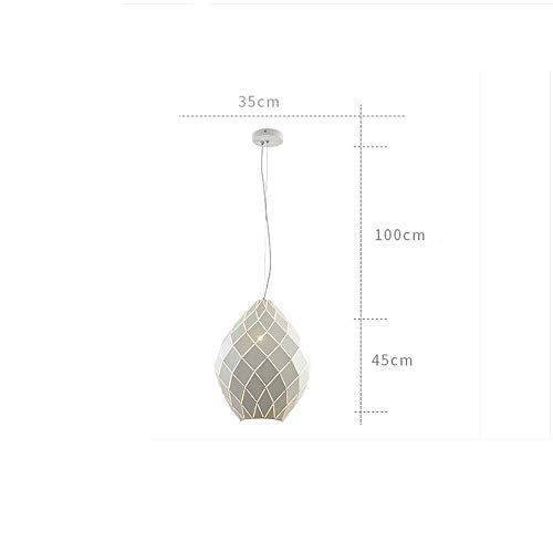 Lampe de table à manger en métal minimaliste blanche géométrique - 8