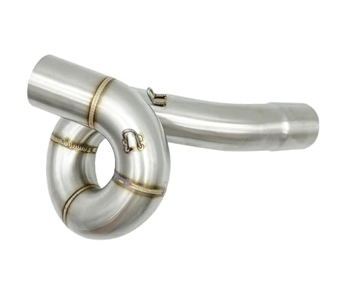 Silencieux d'échappement intermédiaire ZX636 finition inox et soudures TIG