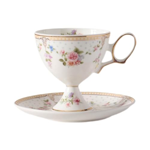 Tasse à café en céramique dorée et porcelaine de luxe pour cappuccino chic
