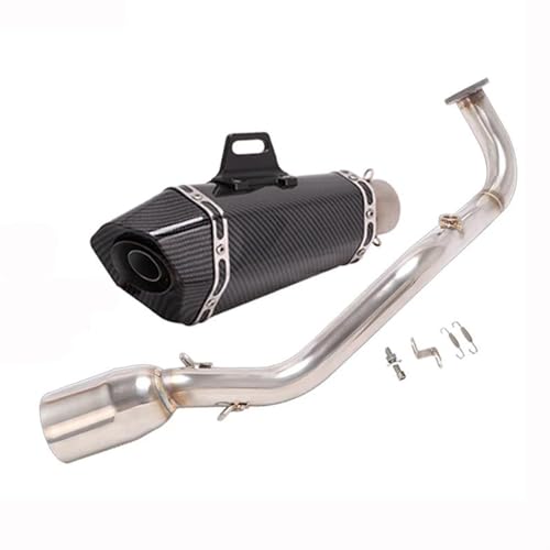 スリップオン 51mm フルシステム オートバイ排気エスケープ モト フロントリンクパイプ マフラー に適合するNMAX 125 155 NMAX155 2020 2021 2022用