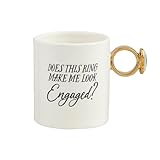 Mud Pie Engaged Ring Mug; 17 oz