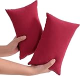 Almohadas de viaje, lumbar y rodilla (rojo