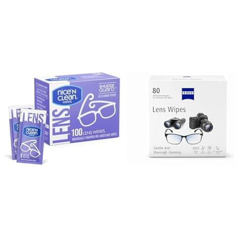 Nice 'n Clean 100 Wipes & ZEISS 80 Wipes Eyeglass Cleaning Bundle Cover