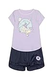 100 % Baumwolle Converse Mädchen-Baby-Set, Motiv: Marine, 4-5 Jahre, violett, 104 cm