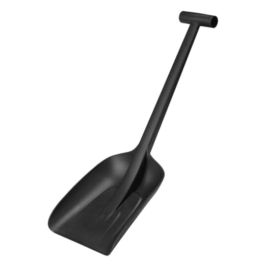 Fiskars Pala da neve, Lunghezza: 63 cm, Plastica rinforzata con fibra di vetro, Nero, Solid, 1019353
