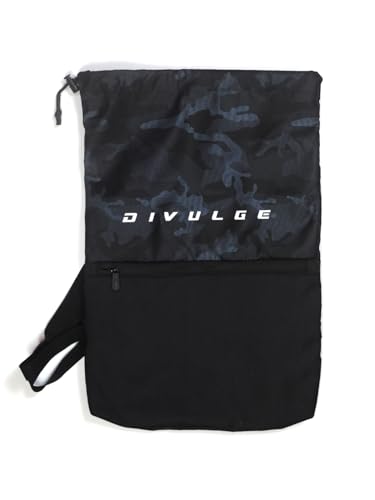 Image of DIVULGE Thunder Drawstring Daypack bag, Sports bag, Gym bags, Backpack With Zip pocket, Dark Brown