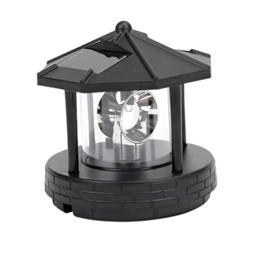 SUPVOX Solar Lighthouse Light Led Rotating Yard Lights Solar Lighthouse Waterproof