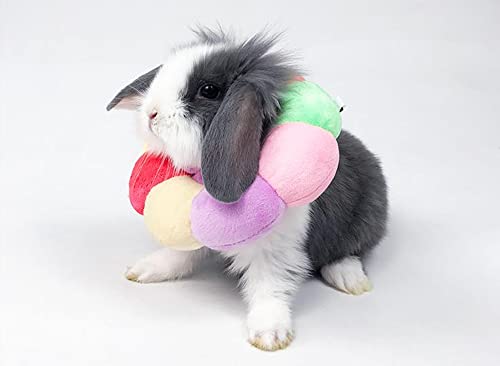 Elizabeth Halskrause für Kaninchen, verstellbar, für Kaninchen, Chinchilla, Meerschweinchen, Kätzchen nach Operationen, Wundheilung, für kleine Tiere (Größe XS)